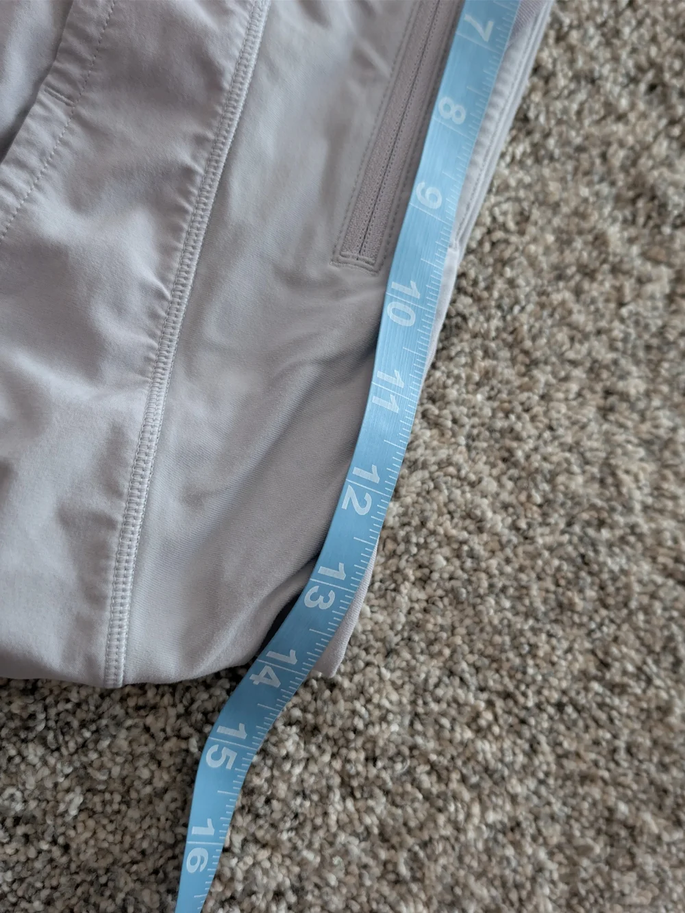 Lululemon Speed Up Lined Running Shorts Light Gray Lavender Size 8 / 10